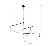 ARTEMIDE lampe à suspension NH S3 14 CLUSTER (Blanc - Verre soufflé, laiton, acier)