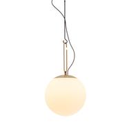 ARTEMIDE lampe à suspension NH 35 (Blanc - Verre soufflé, laiton, acier)