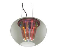 Artemide Spectral Light Pendelleuchte, chrome, abat-jour transparent