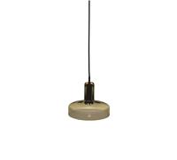 ARTEMIDE lampe à suspension STABLIGHT "C" (diffuseur vert ambre, structure noire - Verre soufflé, aluminium)