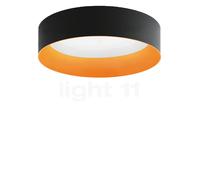 Artemide Tagora Plafonnier LED noir/orange - ø97 cm Ce luminaire comporte des modules à LED prémontés de classes énergétiques A A++, A+, A
