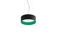 Artemide Tagora Up & Downlight Suspension LED noir/vert - ø57 cm - Integralis Ce luminaire comporte des modules à LED prémontés de classes énergétiques A A++, A+, A