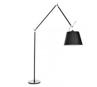 Artemide Tolomeo Mega-Lampadaire noir avec interrupteur noir LxPxH 113x42x238cm