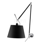 Artemide Tolomeo Mega Parete LED châssis aluminium/abat-jour noir - ø42 cm - transmission à fil Ce luminaire comporte des modules à LED prémontés de classes énergétiques A A++, A+, A