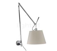 Artemide Tolomeo Mega Parete LED châssis aluminium/abat-jour parchemin - ø36 cm - variateur sur cordon Ce luminaire comporte des modules à LED prémontés de classes énergétiques A A