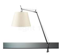 Artemide Tolomeo Mega Tavolo châssis aluminium/abat-jour parchemin - ø42 cm - variateur
