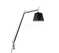 Artemide Tolomeo Mega Tavolo LED châssis aluminium/abat-jour noir - ø32 cm - transmission à fil Ce luminaire comporte des modules à LED prémontés de classes énergétiques A A++, A+, A