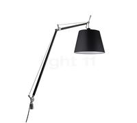 Artemide Tolomeo Mega Tavolo LED châssis aluminium/abat-jour noir - ø36 cm - transmission à fil Ce luminaire comporte des modules à LED prémontés de classes énergétiques A A++, A+, A