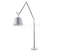 Artemide Tolomeo Mega Terra châssis aluminium/abat-jour satin - ø36 cm - interrupteur