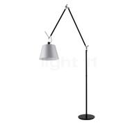 Artemide Tolomeo Mega Terra châssis noir/abat-jour satin - ø36 cm - variateur cordon