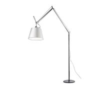 Artemide Tolomeo Mega Terra LED Satin Steh-/Bogenleuchte, 3000K, variateur sur cable, ⌀ 36cm