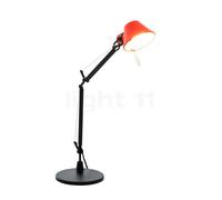 Artemide Tolomeo Micro Tavolo rouge/noir - avec pied de lampe , Vente d'entrepôt, neuf, emballage d'origine