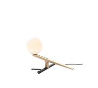 Artemide Lampe de table Yanzi – Laiton, verre soufflé et acier