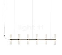 Artemide Zephyr Suspension LED 6 foyers - linéaire bronze - Artemide appli