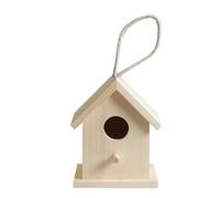Artemio Nichoir à oiseau 10 x 8,5 x 13 cm suspendu en bois Beige G