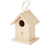 Artemio 10 x 8,5 x 13 cm Nichoir à Suspendre en Bois, Beige