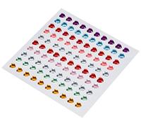 Stickers - 100 Strass coeurs - 6mm G