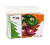 Artemio 10003002 Kit de 4 Perforatrices Noël Plastique Multicolore 11,2 x 4,59 x 14,7 cm