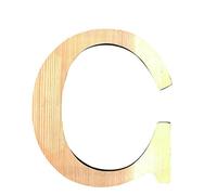 Artemio 11,5 cm Bois Lettre C en majuscules, de couleur Beige