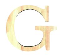 Artemio 11,5 cm Bois Lettre G en majuscules, de Couleur Beige
