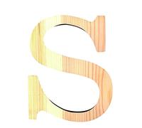 Artemio 11,5 cm Bois Lettre S en majuscules, de couleur Beige
