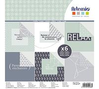 Artemio 11002454 Bloc de 6 feuillets Origami 30x30 cm, Multicolore