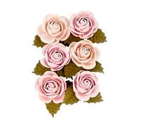 Artemio 11060586 Secret Garden Rose Papier - 8,9 cm - Vieux Rose - 6 Pièces