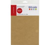 Artemio 13020035 Set de 10 Feuilles de Papier Adhésives A4 Kraft Papier Multicolore 21 x 0,5 x 32,70 cm