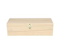 Artemio 14001011 Boîte à thé en Bois à 4 Compartiments à décorer, Multicolore, 27 x 8 x 10,5 cm