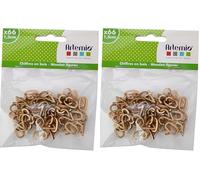 Artemio 14001423 Chiffre Bois Multicolore 9,5 x 1 x 12 cm (Lot de 2)