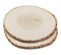 Artemio Disque tranché en bois 14002615 – peuplier 17–20 cm, 2 pièces, beige
