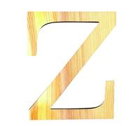 Artemio 19 cm en Bois A à Z en Lettres majuscules, de Couleur Beige
