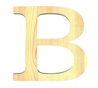 Artemio 19 cm en Bois avec Lettre B en majuscules, de Couleur Beige