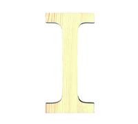 Artemio 19 cm en bois avec lettre I en majuscules, de couleur Beige