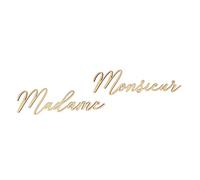 Artemio 2 Mots en Bois 32 et 34 cm - Madame & Monsieur