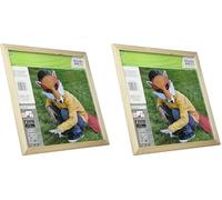 Artemio 32,5 x 32,5 cm Cadre en Bois, Beige (Lot de 2)
