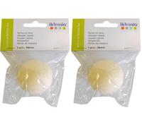 Artemio 50 mm Perle en bois, Beige (Lot de 2)