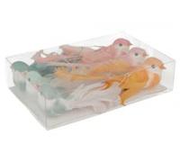 Artemio 6 Oiseaux 14 cm Décoration/Glitters/Accessoires, Multicolore, Taille unique
