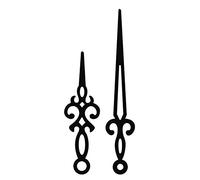 Aiguilles pour horloge - rétro Noir G