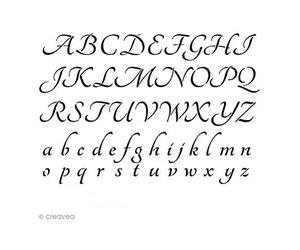 Artemio Alphabet Pochoir A4, Plastique, Gris, 21,5 x 0,2 x 24 cm 15050020