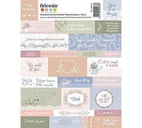 Artemio Autocollants Prédécoupés Love Story Multicolore 15,5 x 20 cm