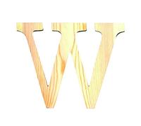 Artemio Bois 19 cm Lettre W en majuscules, de Couleur Beige