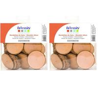 Artemio Bois Branche Tranchée Ø 30 à 40 mm Epaisseur 4mm (+/40 Pièces) (Lot de 2)