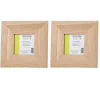Artemio Cadre, Bois, Beige, 14,5 x 1 x 14,5 cm 14001192 (Lot de 2)