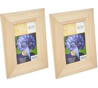 Artemio Cadre Photo en Bois, 10cm x 15cm, Bois, Beige, 18 x 1 x 23 cm (Lot de 2)