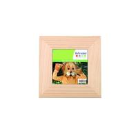 Artemio Cadre Photo en Bois, 13cm x 13cm, Bois, Beige, 21 x 1 x 21 cm