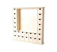 Artemio Calendrier de L'avent de Bois Cadre Carré avec Boîtes 44 cm - Artémio