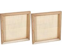 Artemio Châssis Bois 3D à Décorer, Bois, Beige, 30 x 2 x 30 cm VITAB3030 (Lot de 2)