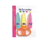 Artemio Ciseaux de découpe Fantaisie avec 3 Jeu de Lames 18002008 Orange