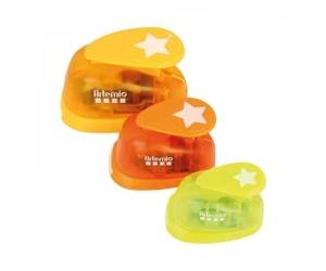 Artemio Coeur Lot de 3 Perforatrices, Métal, Multicolore, 19 x 6 x 16 cm 10003089